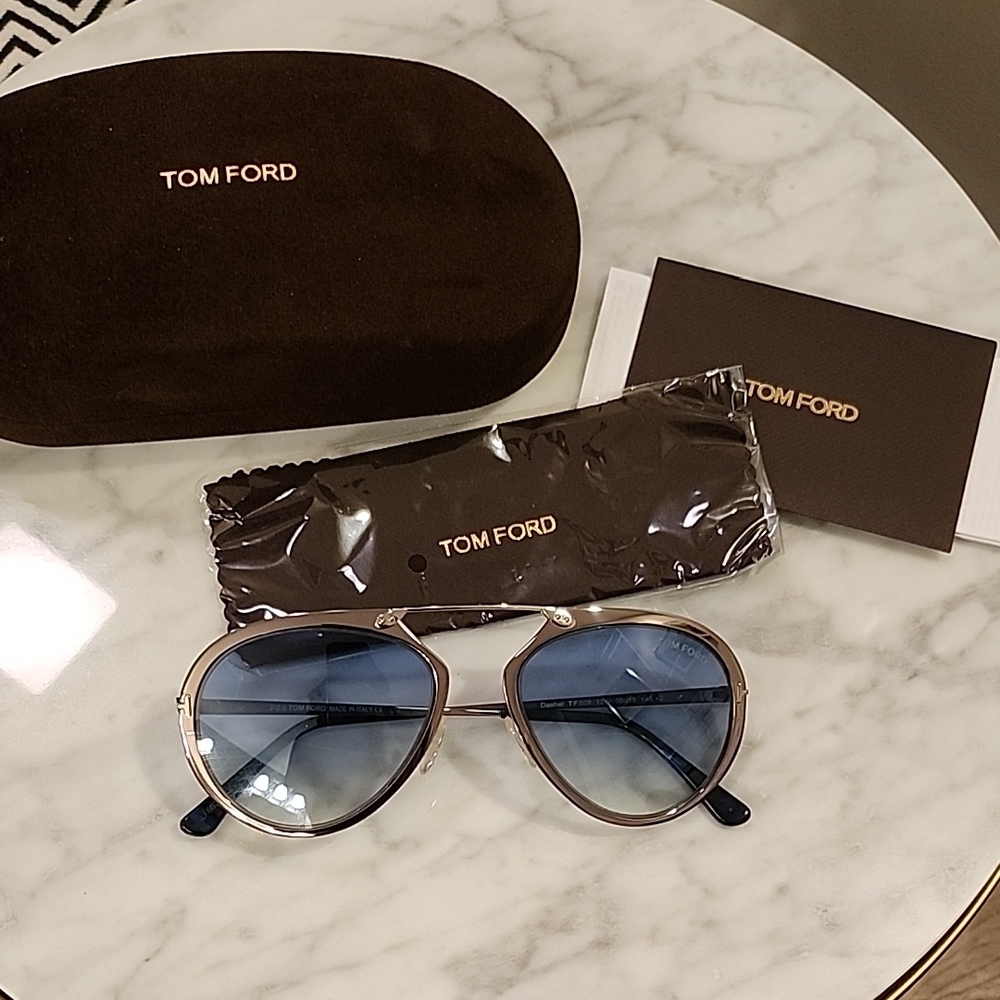 Tom Ford Blue Aviator Sunglasses